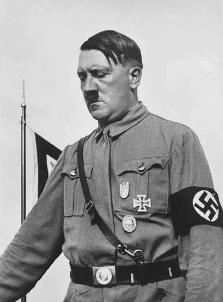 Adolf Hitler gives a speech in Dortmund